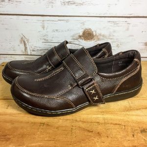 Born Concept BOC Slip On Loafers Brown Leather S 6